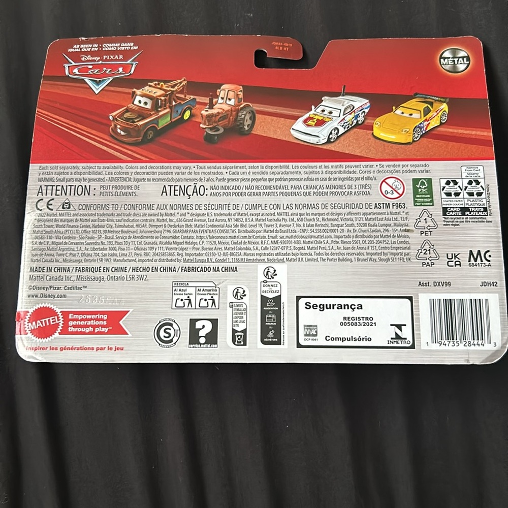 Mattel Cars Lightning McQueen and Tex Dinoco Set - Blue and Gold - Picture 2 of 2